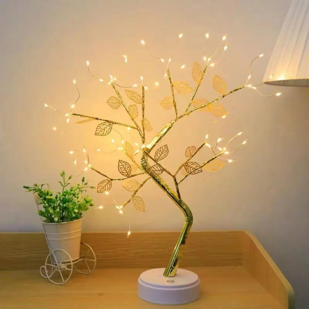 72 LED Golden Leaf Touch Tree Light - Image 3