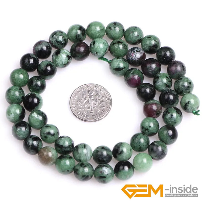 Natural 8mm Assorted Stone Round Beads – 15" Strand for DIY Jewelry Making - Image 31