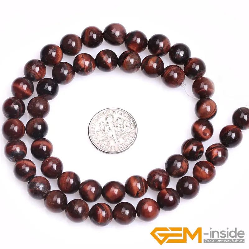 Natural 8mm Assorted Stone Round Beads – 15" Strand for DIY Jewelry Making - Image 19