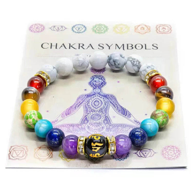 7 Chakra Bracelet with Meaning Card – Natural Crystal Healing Jewelry for Men & Women - Image 13