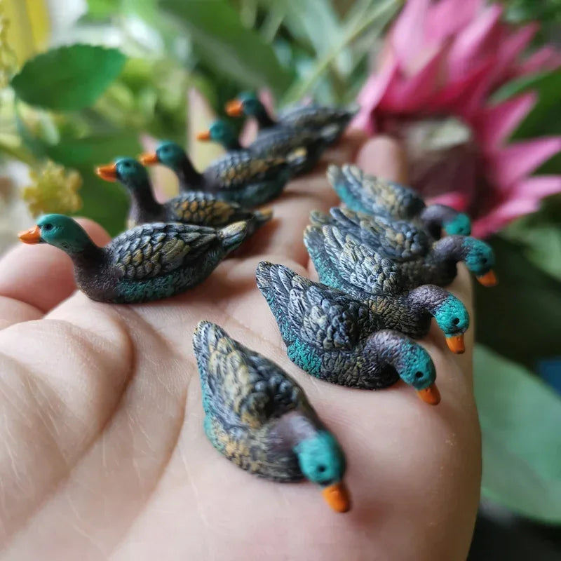 10pcs Mini Colored Duck Figurines – Cute Miniatures for Fairy Gardens, Terrariums, Bonsai & DIY Dollhouse Crafts - Image 11