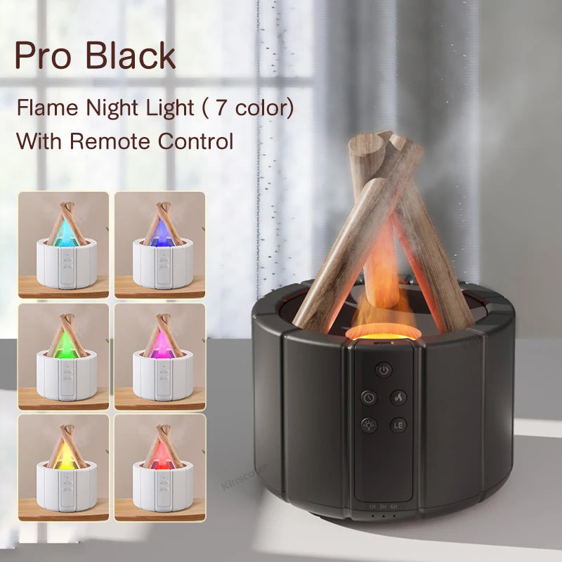 KINSCOTER Simulated Flame Aroma Diffuser & Ultrasonic Humidifier - Image 7