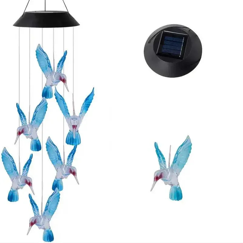 1 Set Blue Wind Chimes with Solar Power - Image 7