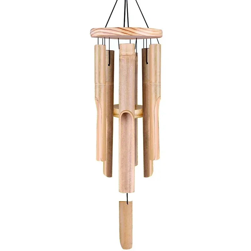 Bamboo Wind Chimes 72cm Windbell Chimes Craft For Outdoor Garden - Image 8