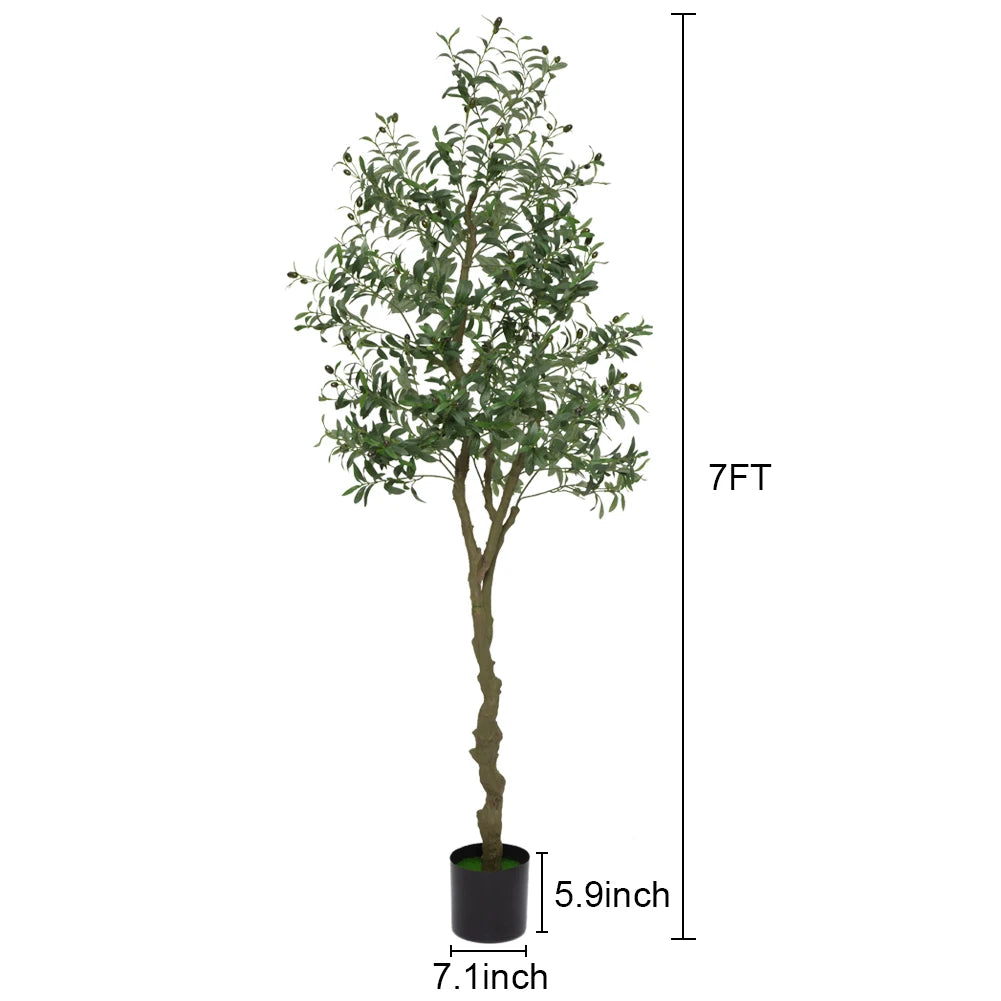Artificial Olive Tree Faux Olive Tree 5ft/6ft/7ft Tall Artificial Tree - Image 4
