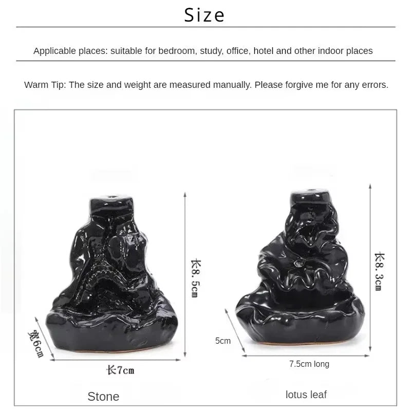 Mountain River Waterfall Backflow Incense Burner – Zen Aroma Censer for Home Decoration & Relaxation - Image 6