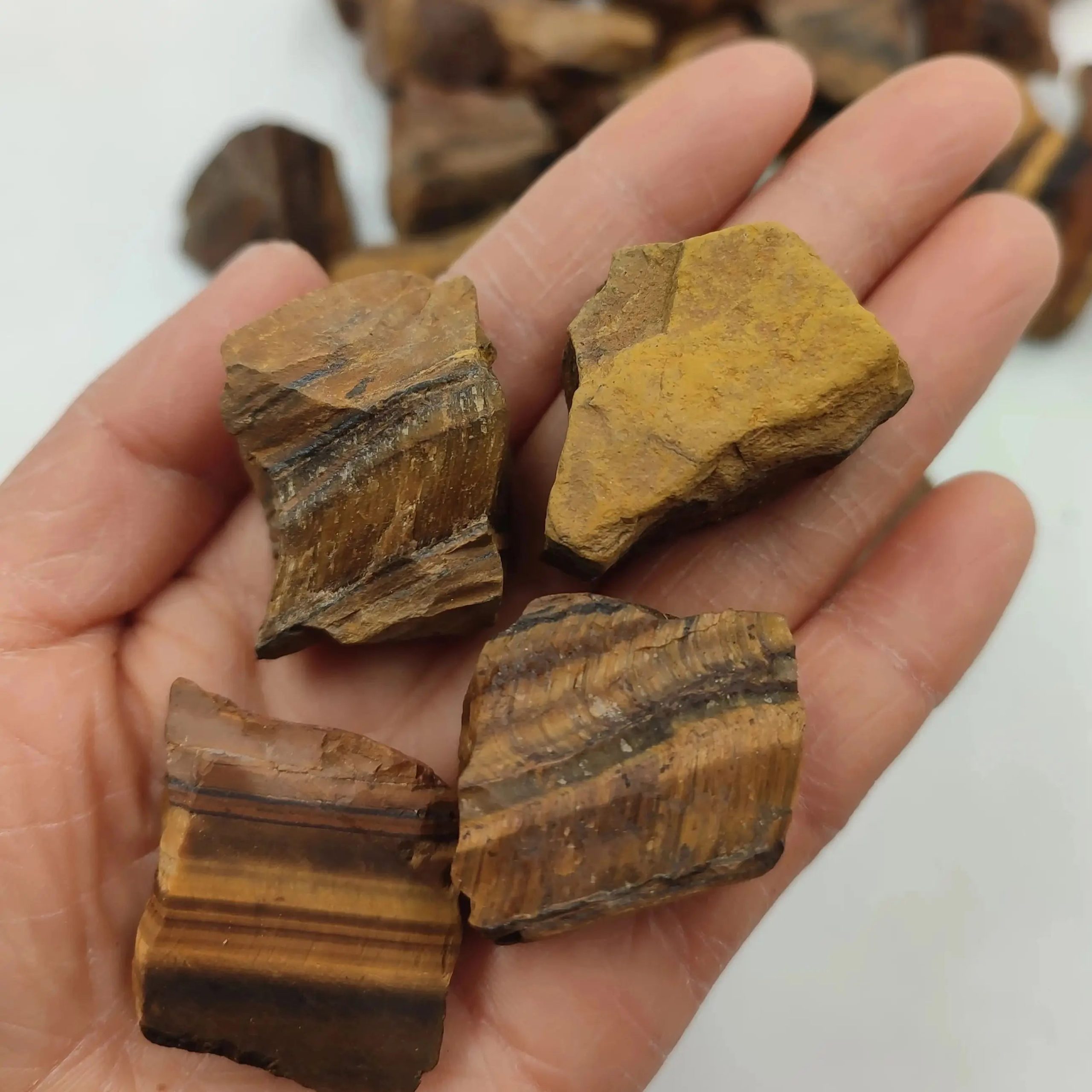 500g Natural Tiger Eye Raw Stone – Rough Crystal Mineral for Reiki Healing & Aromatic Diffusion - Image 6