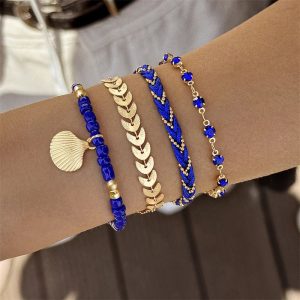 4pcs/set Bohemia Shell Bracelets β Ethnic Style Summer Jewelry for Women & Girls