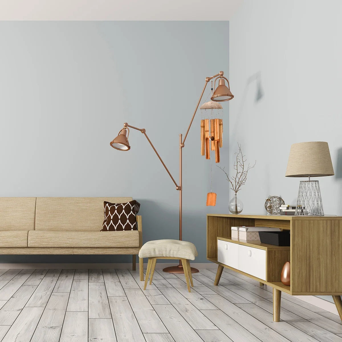 Bamboo Wind Chimes 72cm Windbell Chimes Craft For Outdoor Garden - Image 5