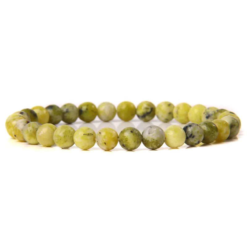 6MM Natural Stone Bead Stretch Bracelet – Energy Healing Agate Elastic Bangle for Men & Women - Image 10