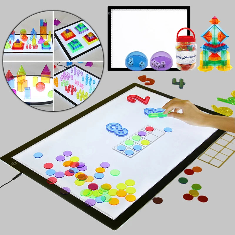 Montessori Light Table - Transparent LED Learning Toys