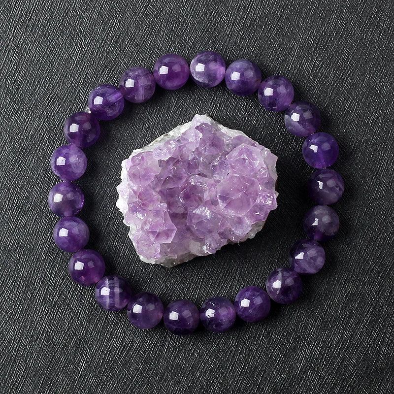 Genuine Amethyst Natural Crystal Bracelet – Real Stone Beads for Women’s Healing & Energy Balance - Image 5