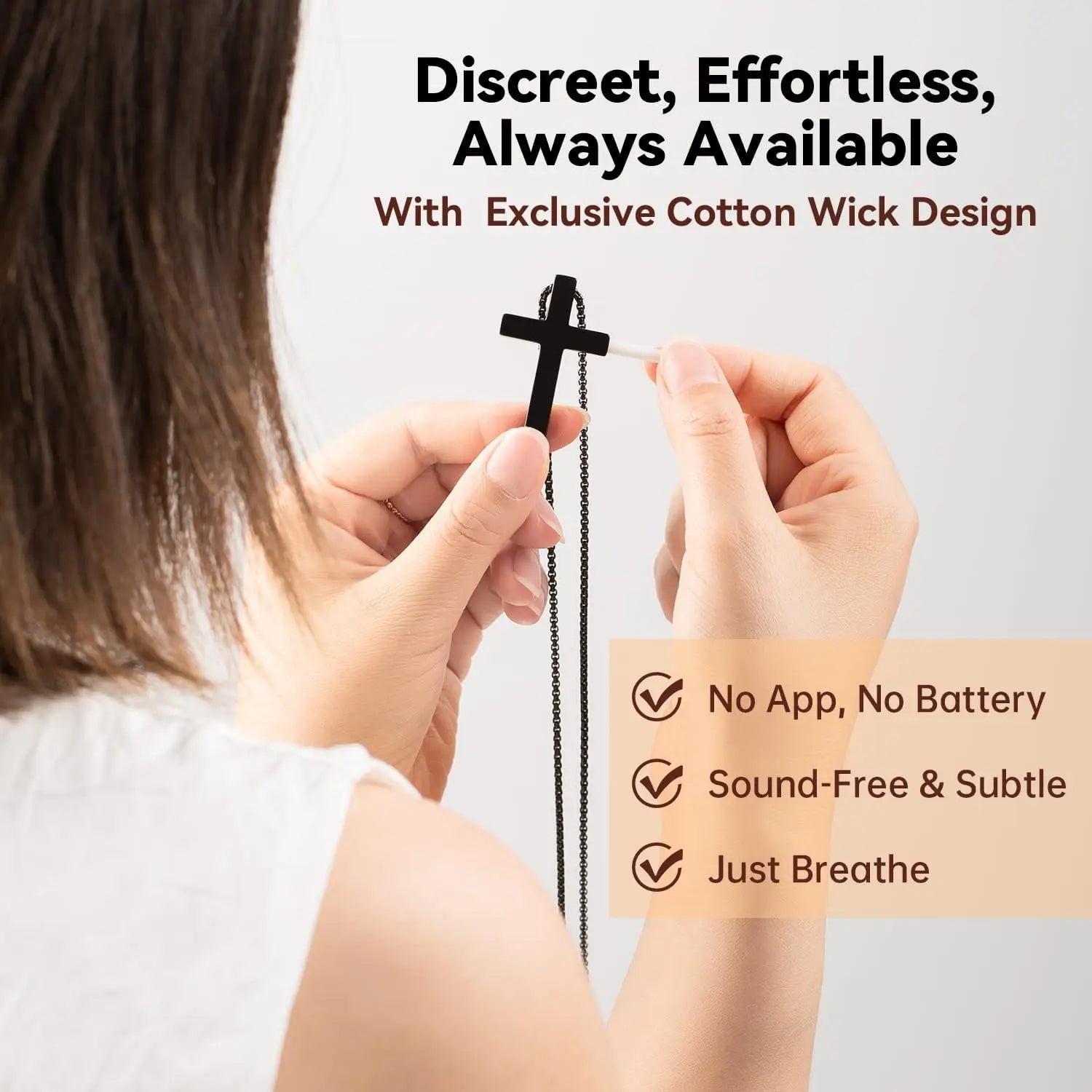 Cross Breathing Necklace – Breathlink Quit Smoking Aid & Inspirational Mindfulness Jewelry - Image 6