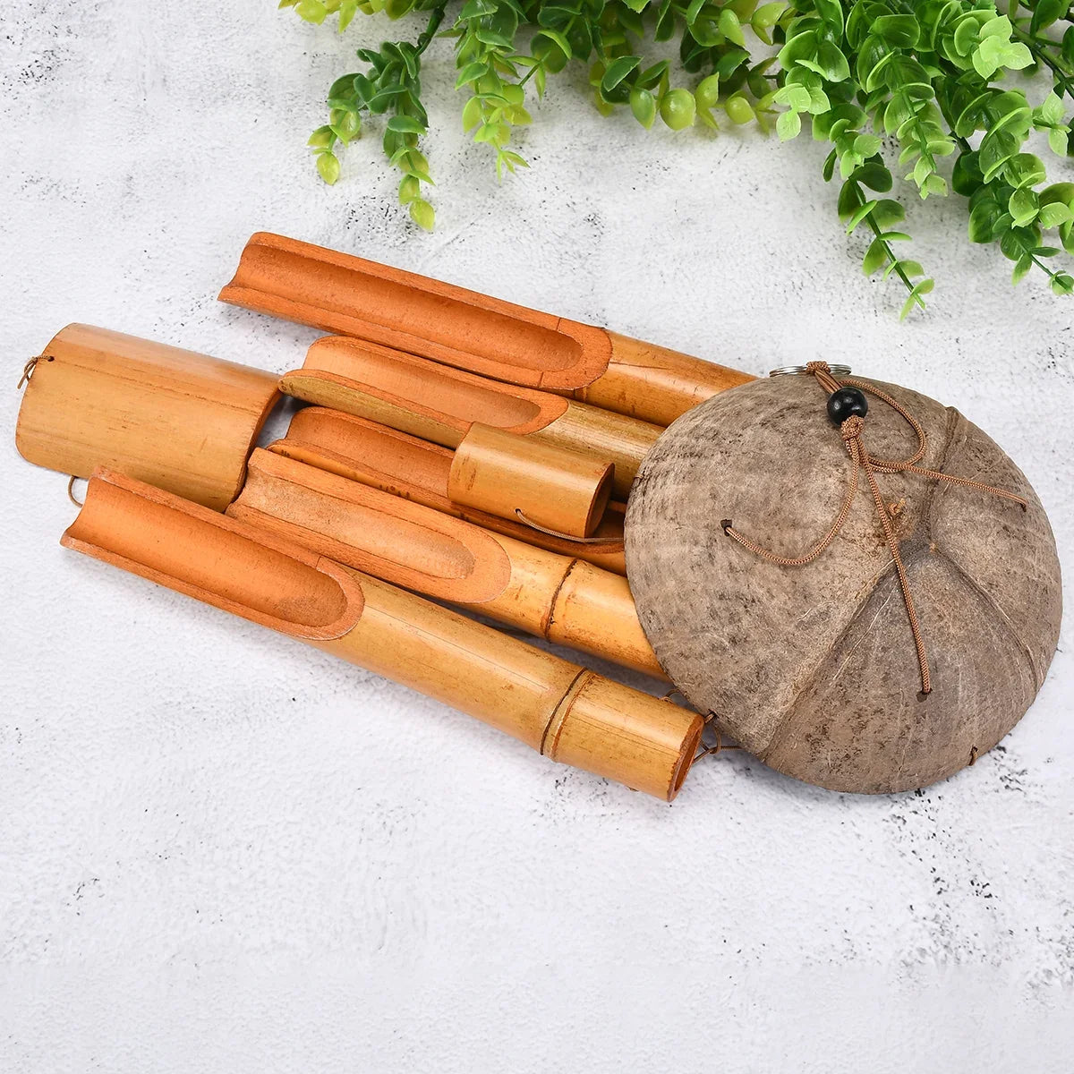Bamboo Wind Chimes 72cm Windbell Chimes Craft For Outdoor Garden - Image 3