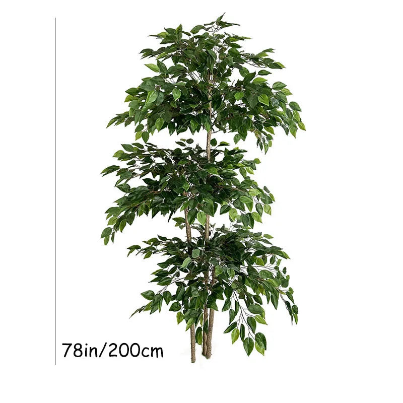 70in Artificial Ficus Tree – Large Tropical Real-Touch Banyan Plant for Home, Garden & Shop Decor - Image 15