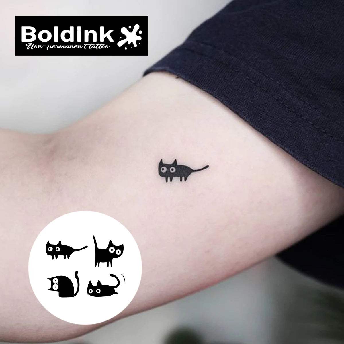 Kooky Cats Temporary Tattoo - Image 2