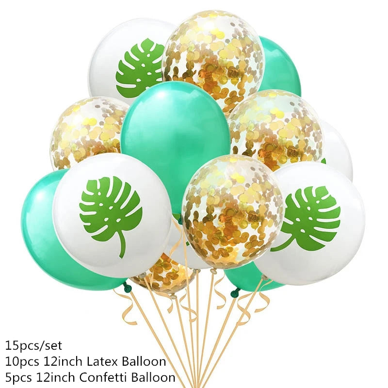 Artificial Tropical Palm Leaves – Hawaiian Luau & Jungle Theme Party Decor for Home & Events - Image 27