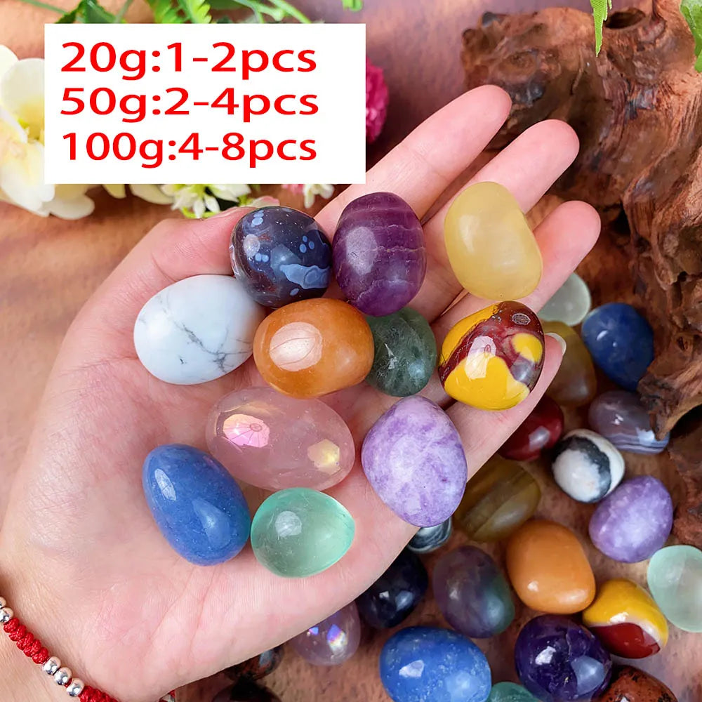 Natural Crystal Gemstone Tumbled Stones – Healing Reiki Decor for Home, Aquarium & Feng Shui - Image 2