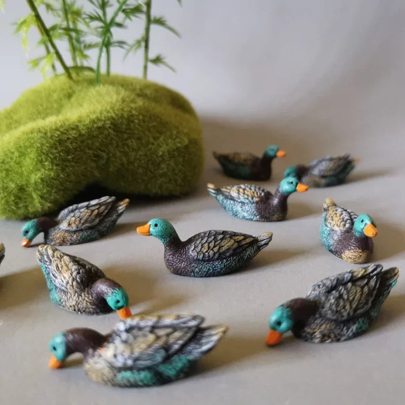 10pcs Mini Colored Duck Figurines – Cute Miniatures for Fairy Gardens, Terrariums, Bonsai & DIY Dollhouse Crafts - Image 5