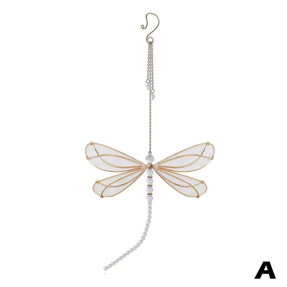 Creative Metal Wing Dragonfly & Butterfly Crystal Suncatcher - Image 7