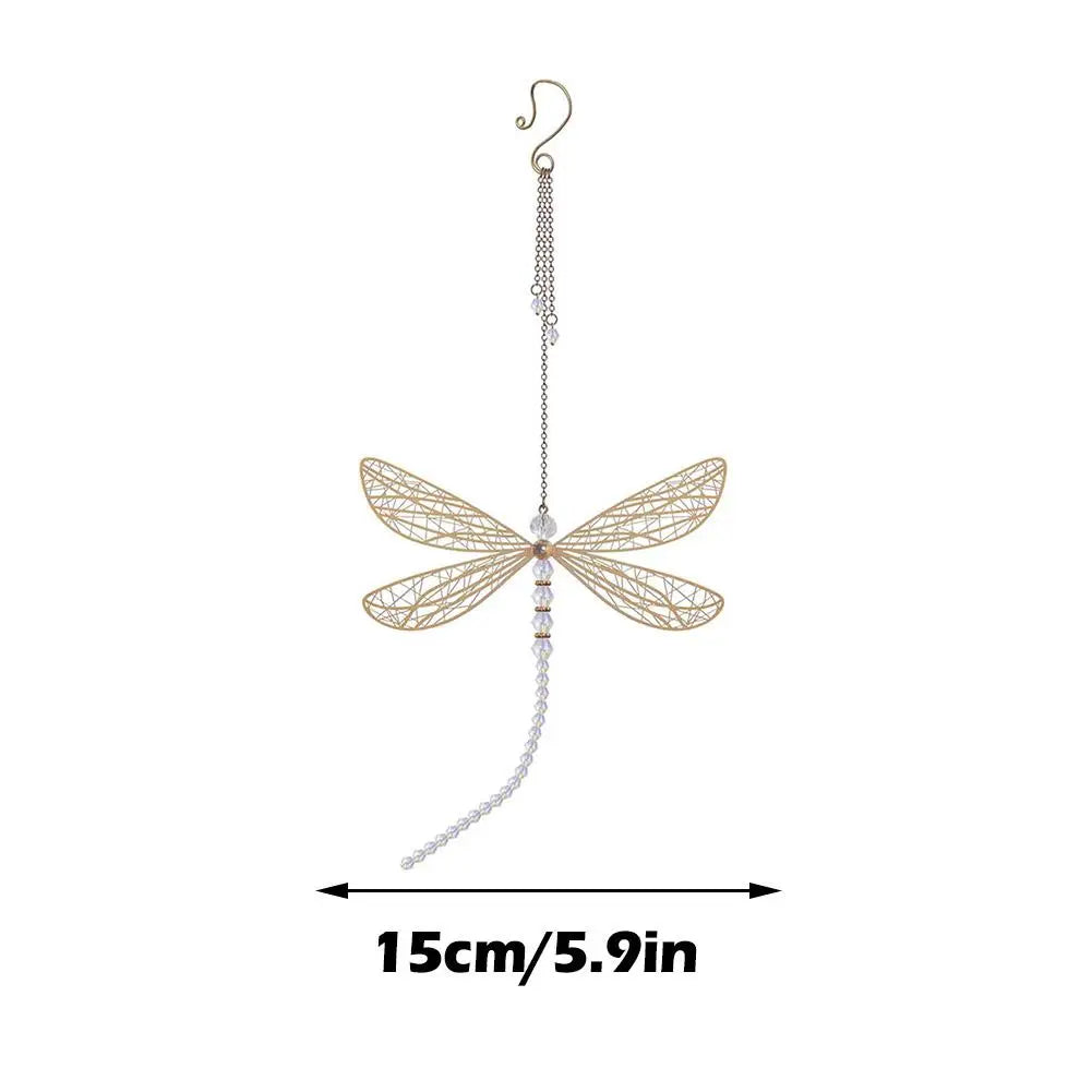 Creative Metal Wing Dragonfly & Butterfly Crystal Suncatcher - Image 6