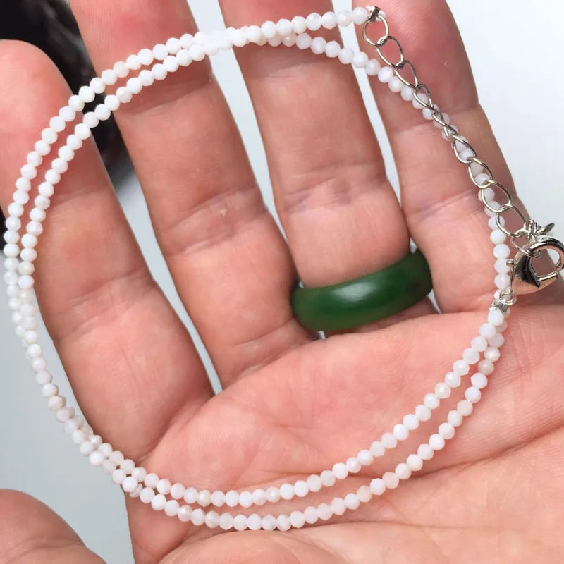 2–3mm Natural Stone Beaded Necklace – Handmade Mini Crystal Healing Jewelry for Women - Image 30