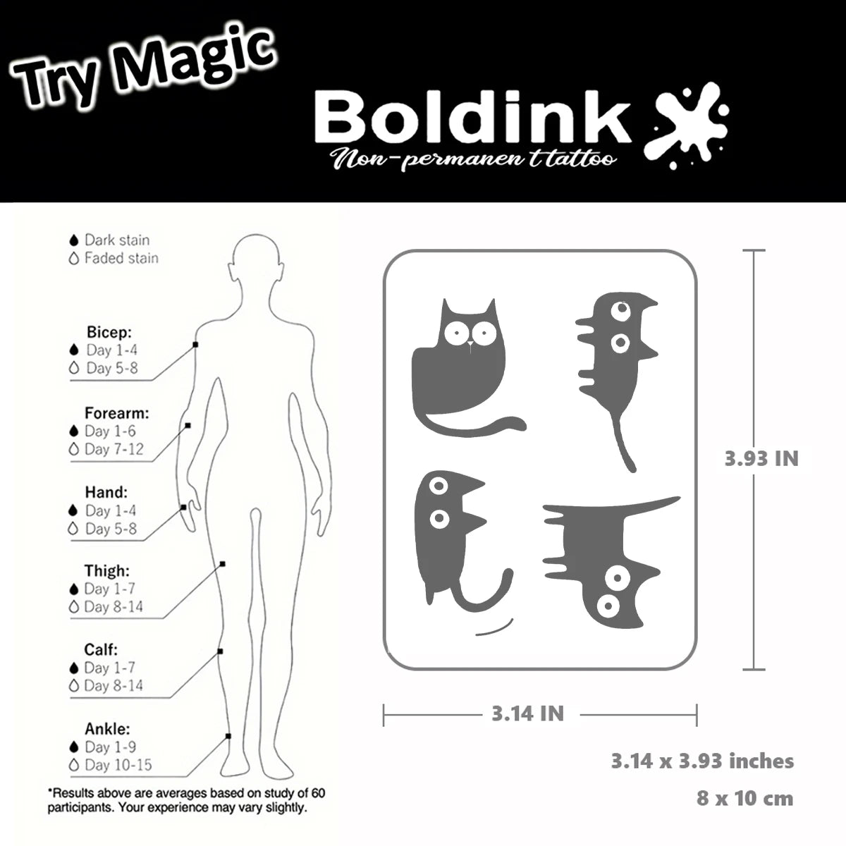 Kooky Cats Temporary Tattoo - Image 3