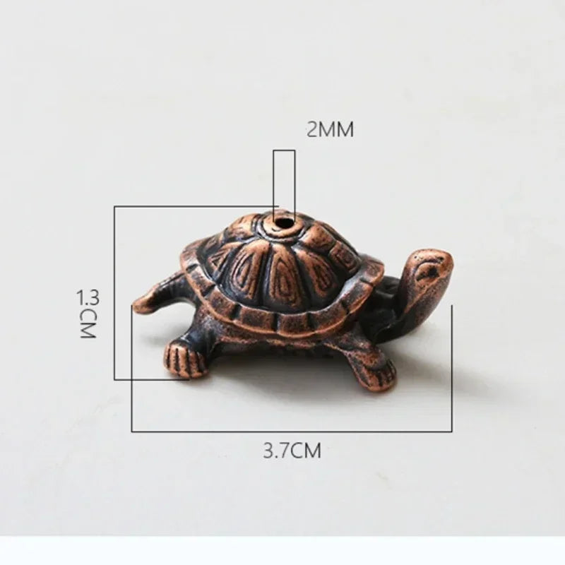 Mini Metal Turtle Incense Stick Holder – Fun Animal Burner for Meditation & Home Decor - Image 4