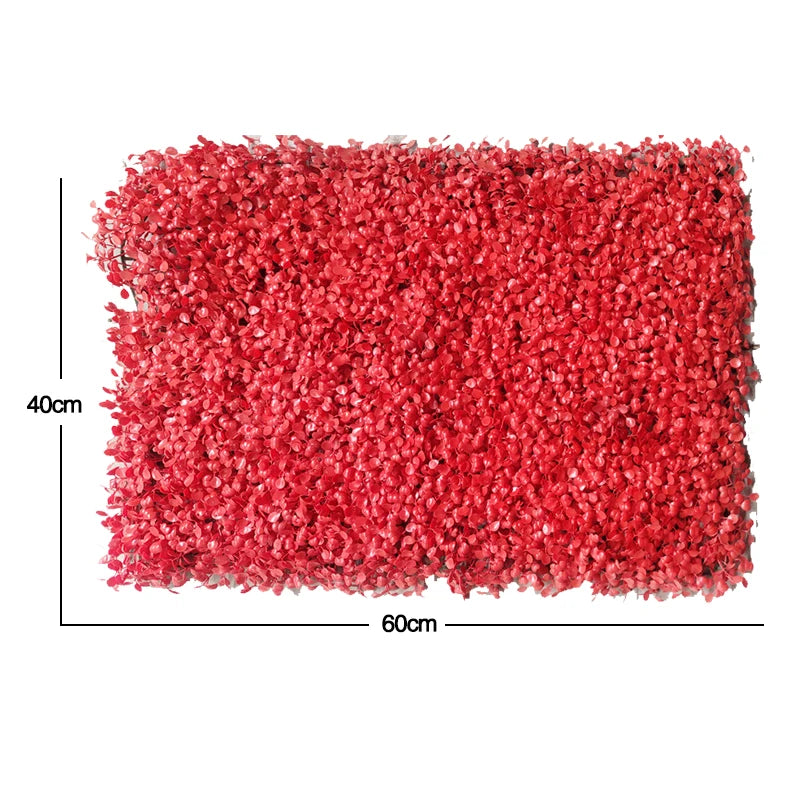 60x40cm Artificial Plant Green Wall Panel – Jungle-Style Faux Lawn for Home & Garden Decor - Image 9