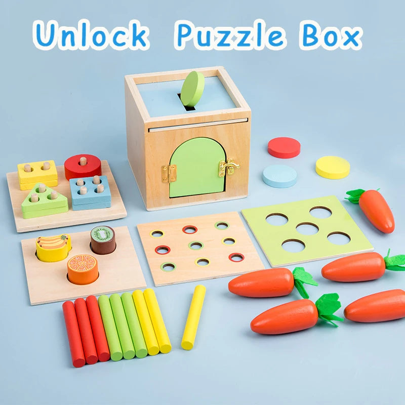 Montessori Wooden Shape Matching Toys - Image 4