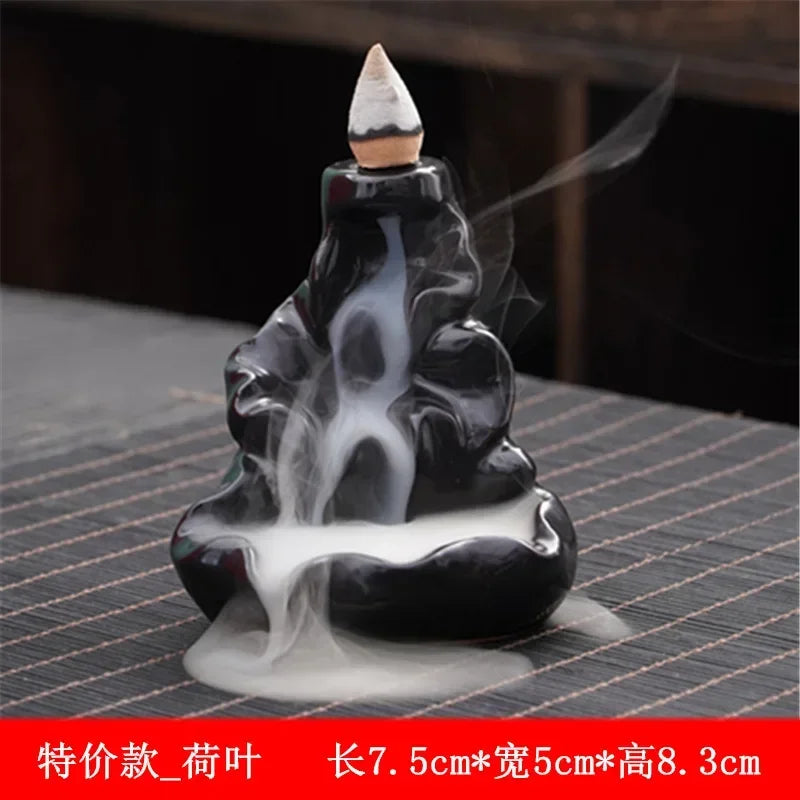 Mountain River Waterfall Backflow Incense Burner – Zen Aroma Censer for Home Decoration & Relaxation - Image 8