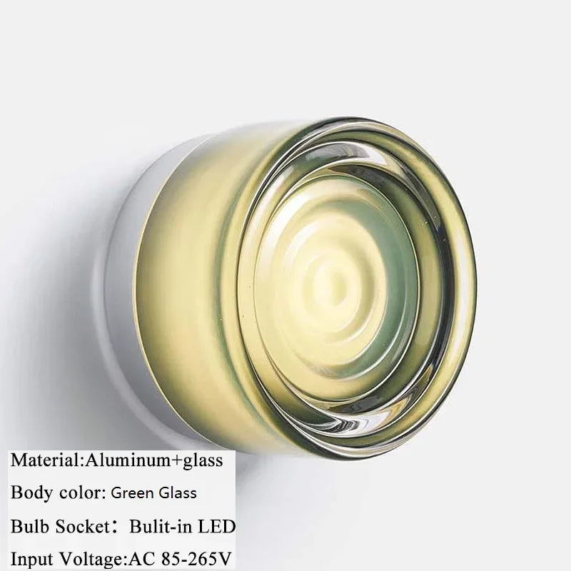 Modern Glass Round Wall Sconce Light Fixtures - Image 14