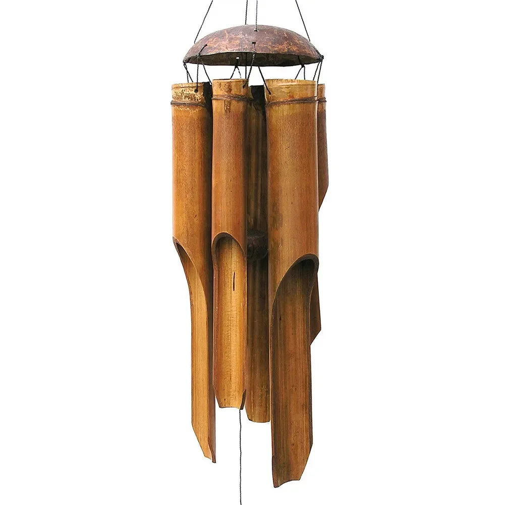 Bamboo Wind Chimes 72cm Windbell Chimes Craft For Outdoor Garden